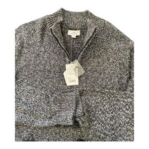 Croft & Barrow men's gray marled quarter-zip sweater Size: 2X